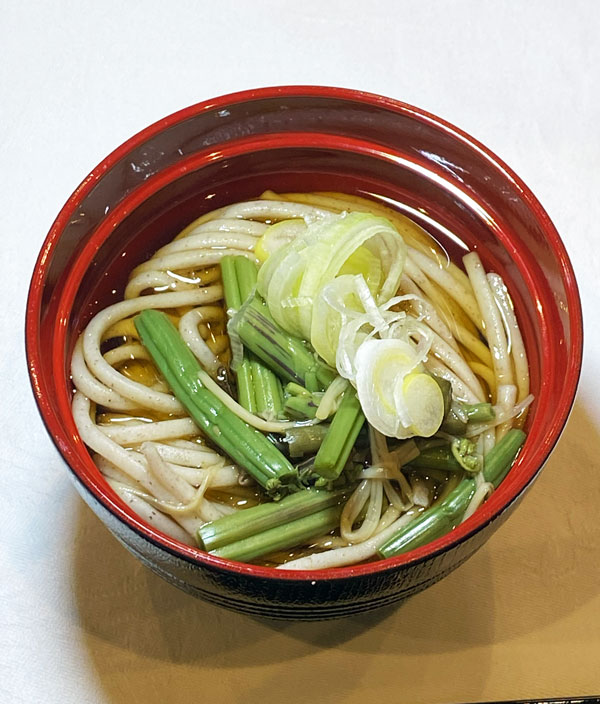 葛尾村産そば粉を使用したおそば!