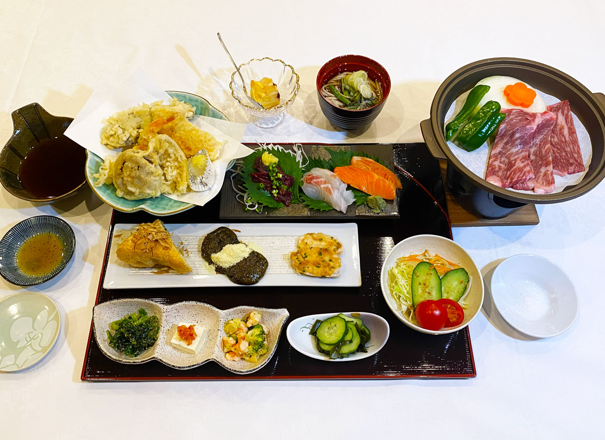 葛尾村産黒毛和牛を贅沢に味わうー「歩(あゆむ)御膳」※1泊2食プラン夕食